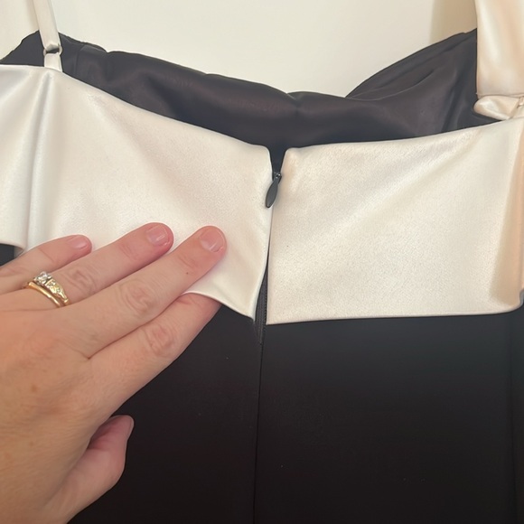 Alex Marie formal black and white gown. Size 12 - Picture 4 of 8